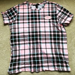 Plaid cotton t-shirt